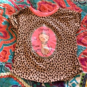 Brand New Children’s Place girls cheetah T-shirt